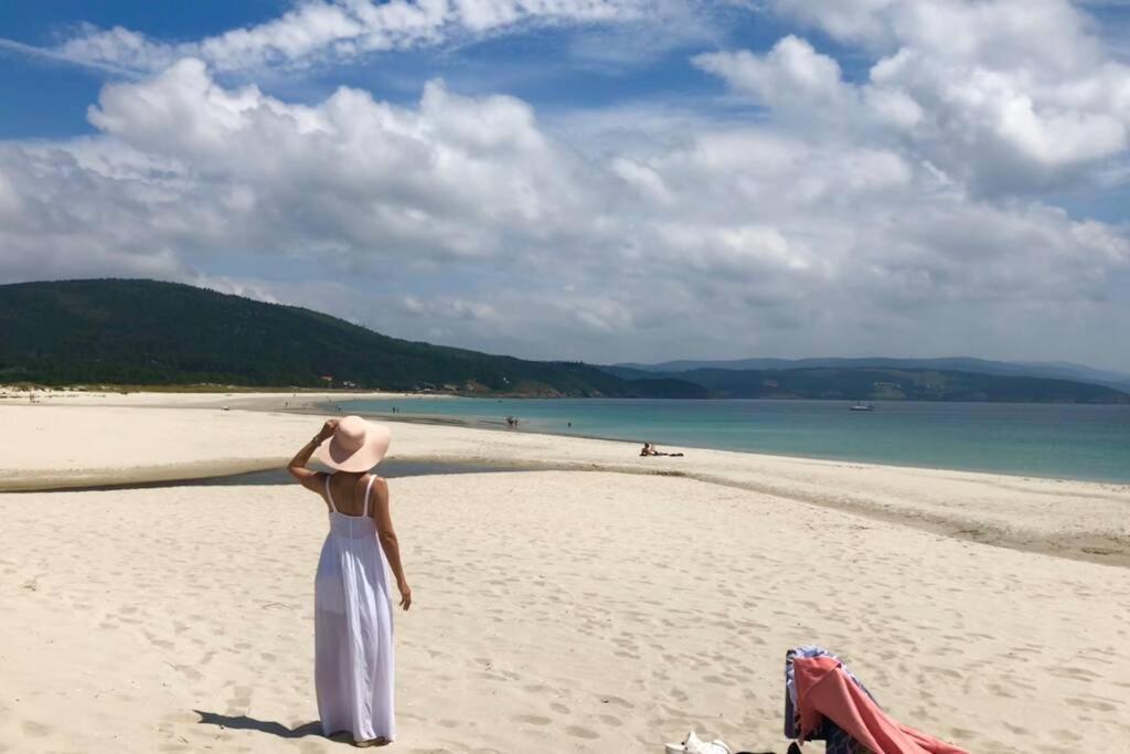 Апартаменты Junto Camino De Santiago,1ª Linea De Playa Финистерре Экстерьер фото